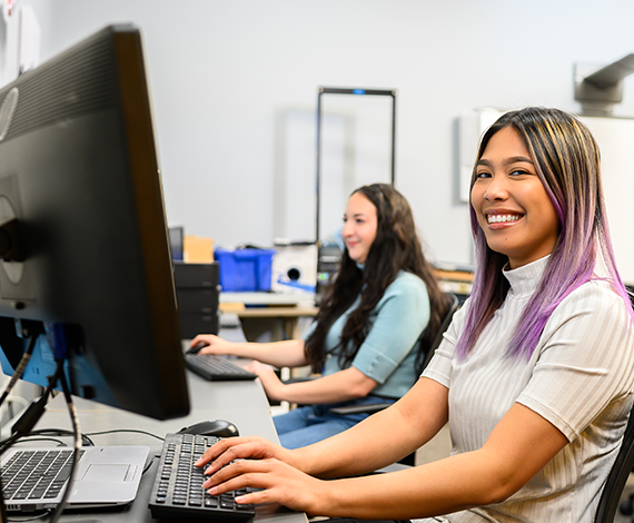 women on computer