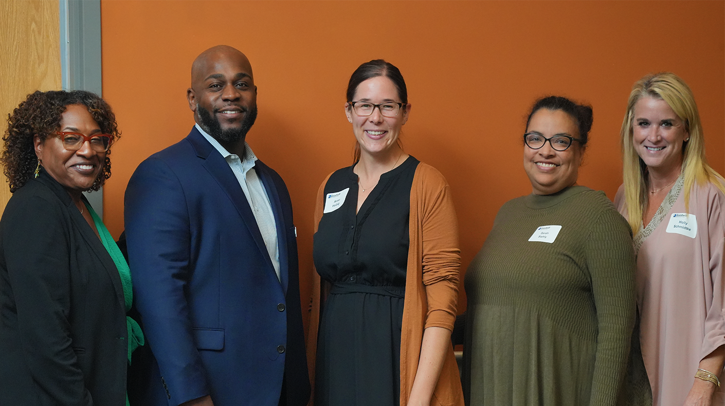 group of attendees at Goodwill event in honor of National Disability Employment Awareness Month (NDEAM)