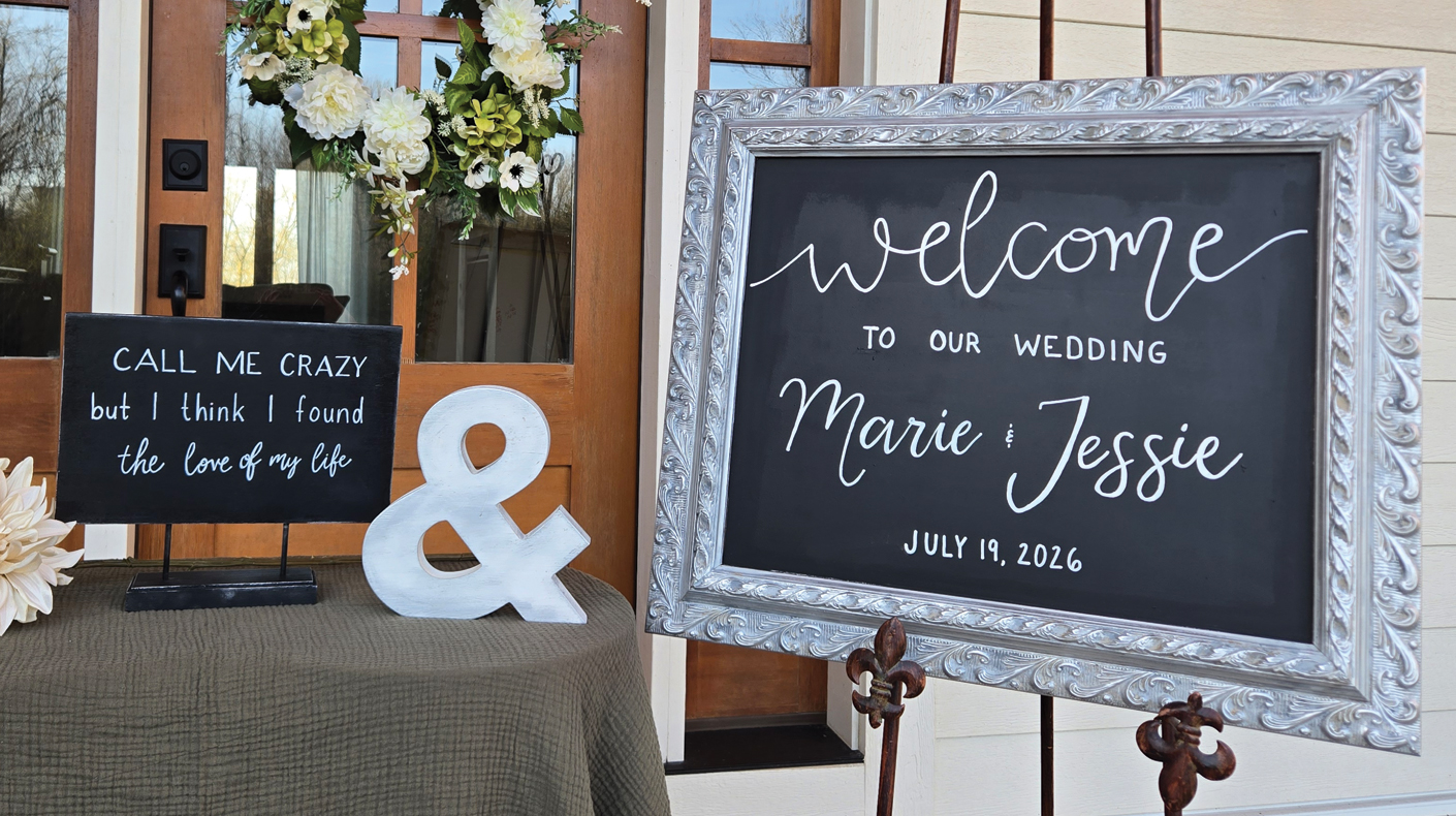 Three thrifted pieces upcycled for a wedding