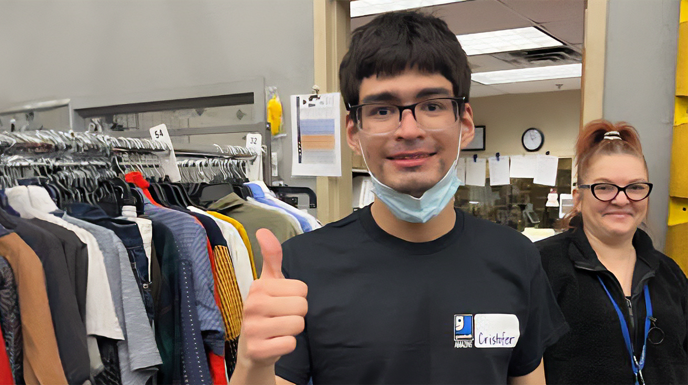 high school age goodwill store employee