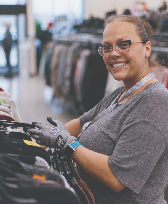 Burbank Opening smiling employee